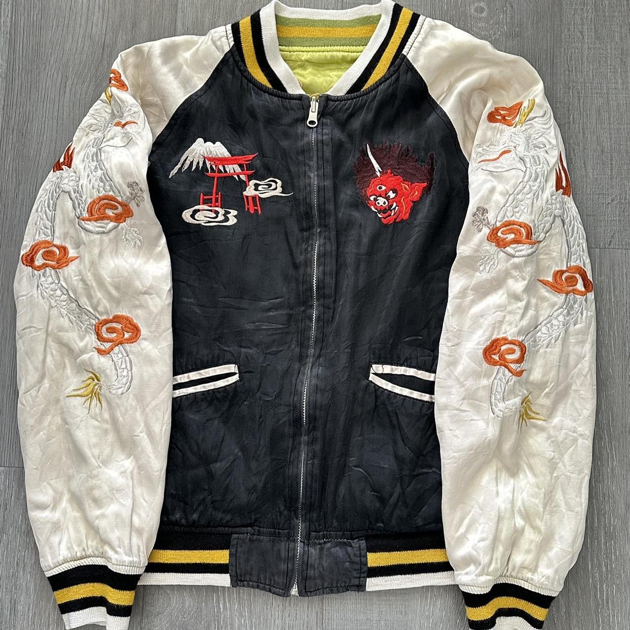 Vintage Rare Houston Sukajan Souvenir Japan Bomber... - Depop