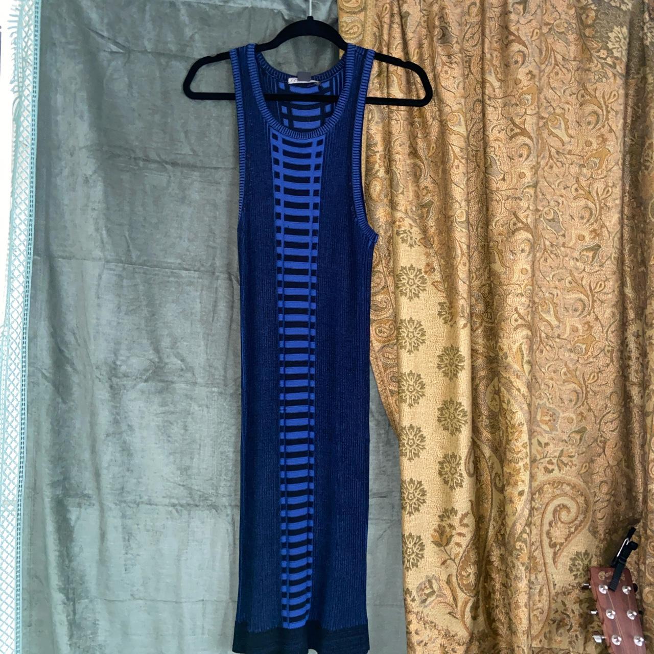 Armani Exchange Women's Blue and Black Dress