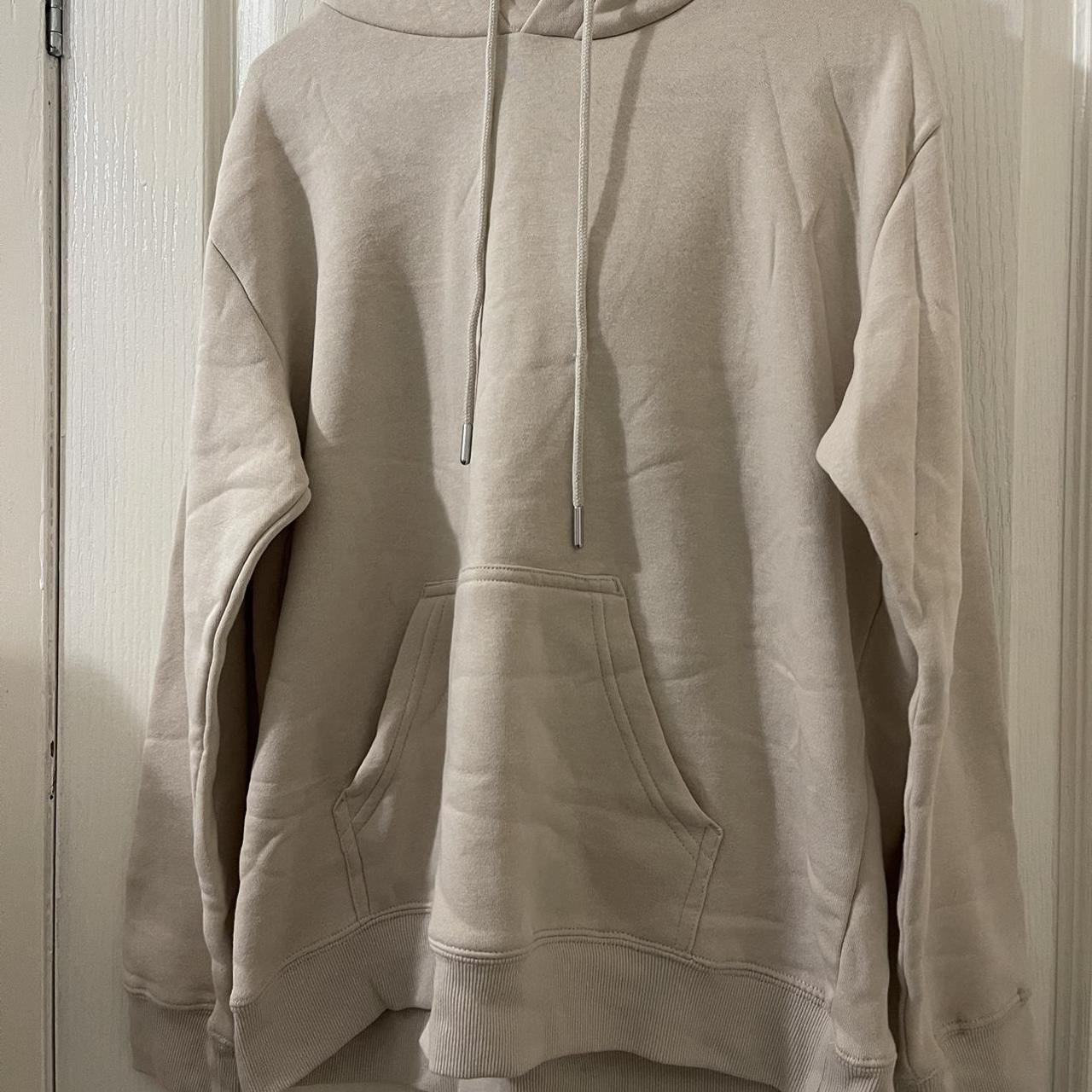 Beige basic H&M hoodie Size xs Never worn like new... - Depop