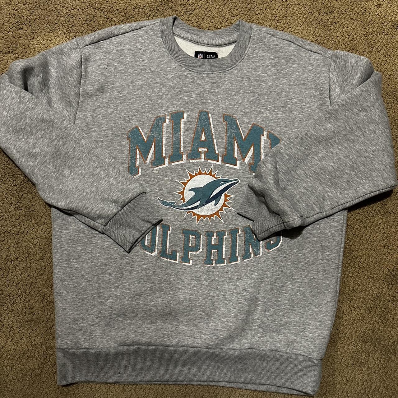 Vintage 1996 Miami dolphins crewneck sweater with - Depop