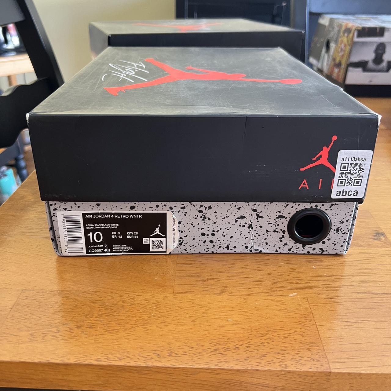 Air Jordan 4 Retro Winter Loyal Blue size 10 super | Depop