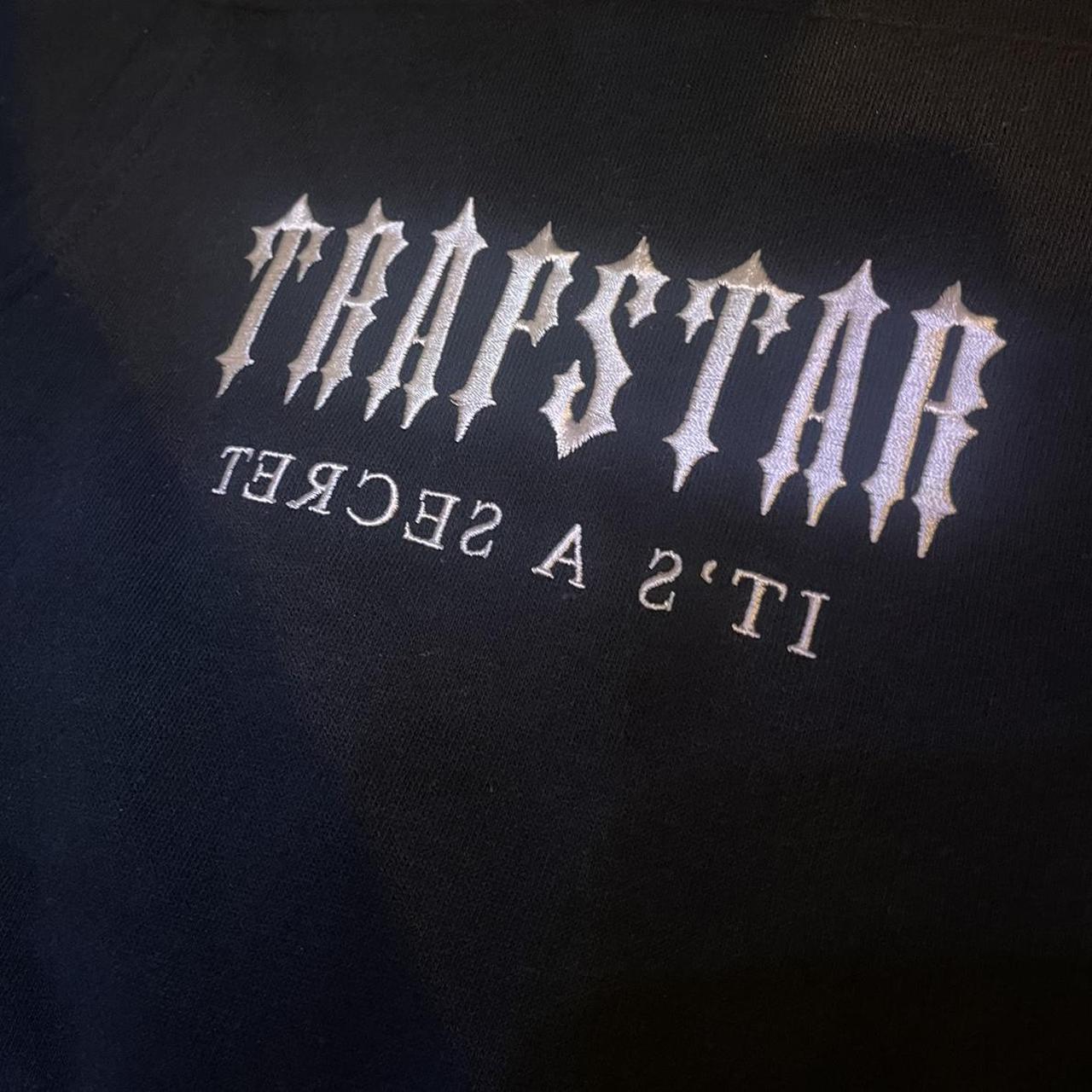 Trapstar Black TSnood Hoodie • Worn once but still... Depop