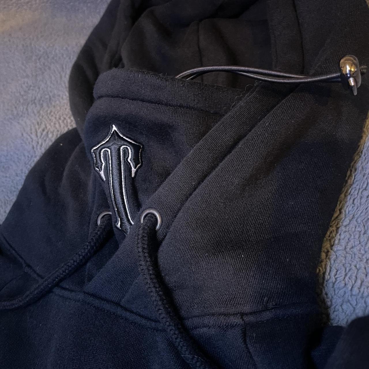 Trapstar Black TSnood Hoodie • Worn once but still... Depop