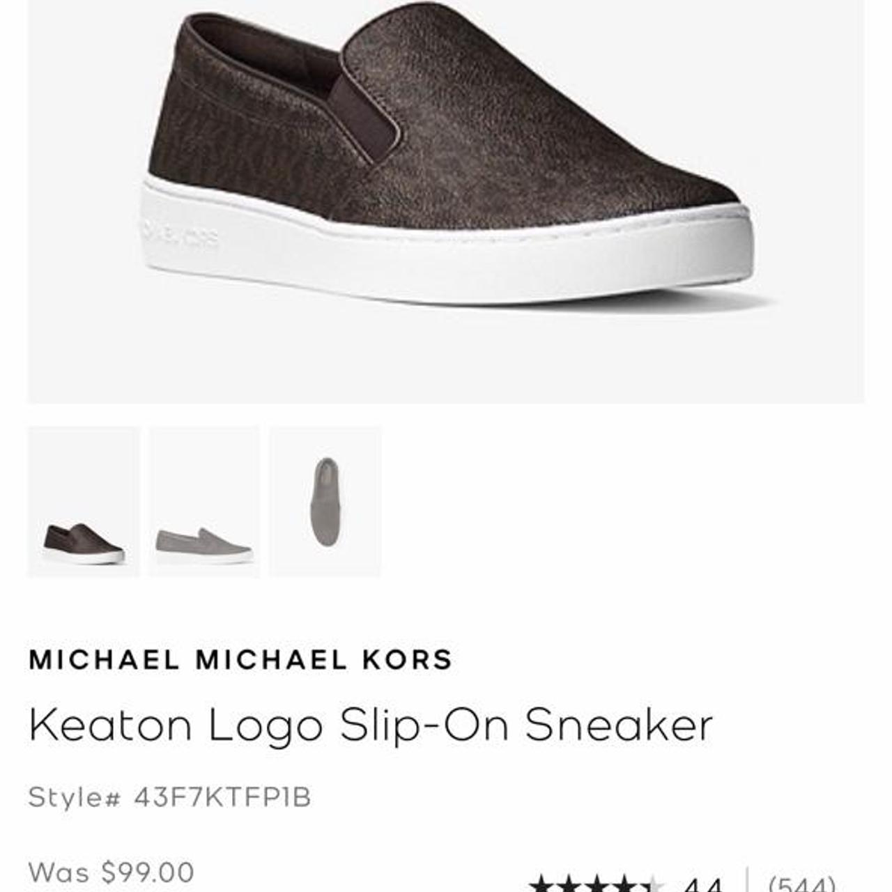 michael kors keaton trainers brown