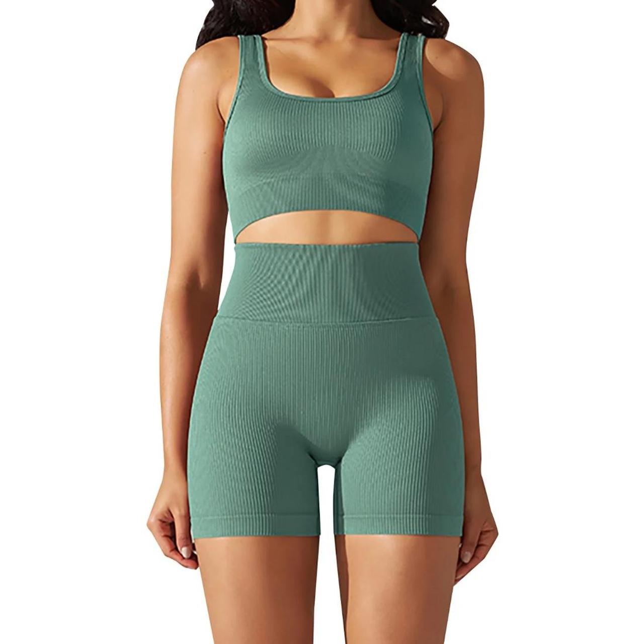 Set Active Women's Top - Green - S – Amazon ribbe… - image 1