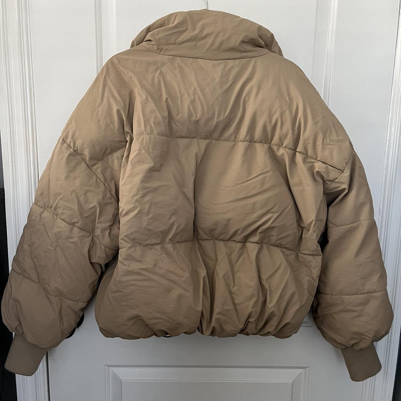 Repop - the famous ZARA beige puffer jacket Bought... - Depop