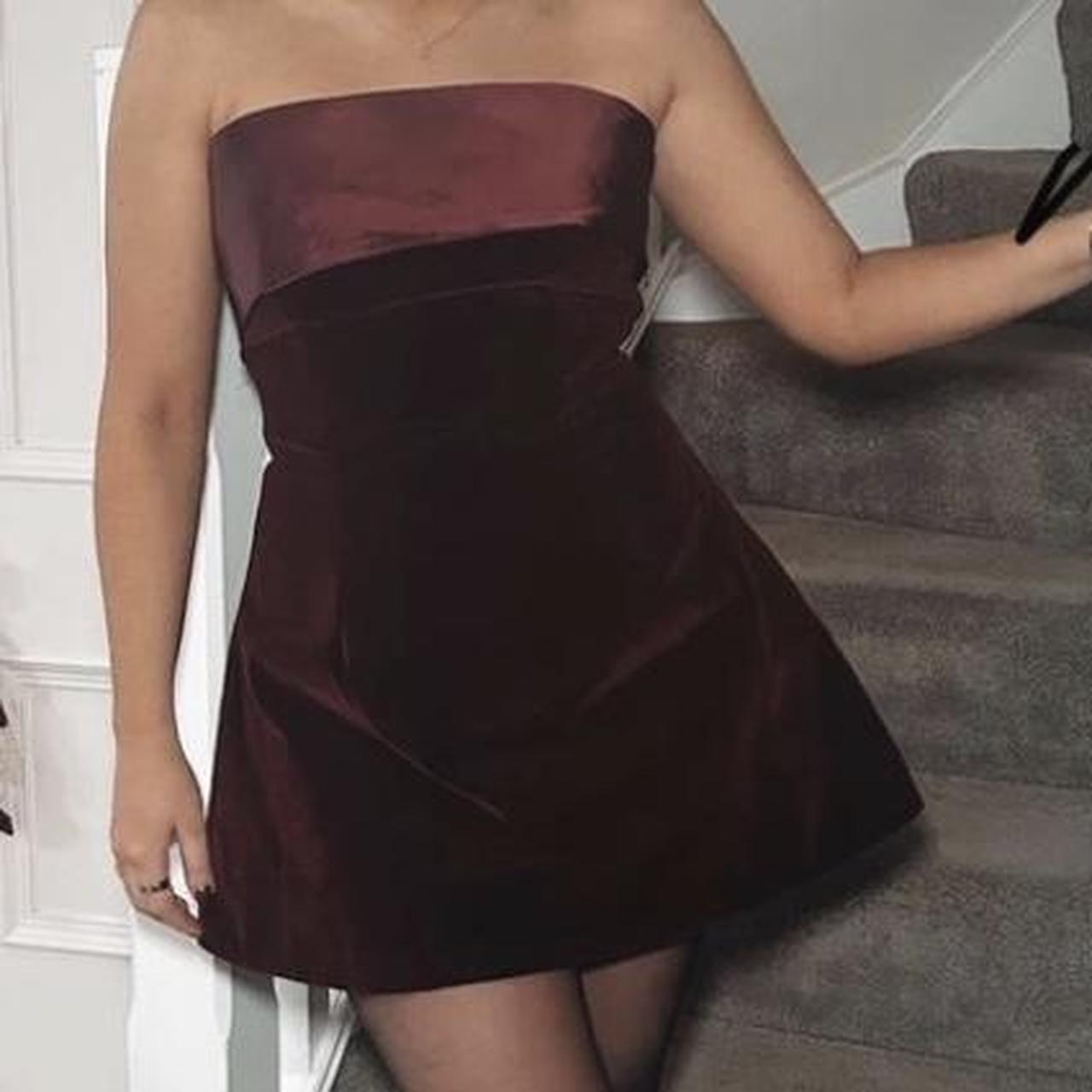 Murci red velvet dress. Size 8. Open to offers... Depop