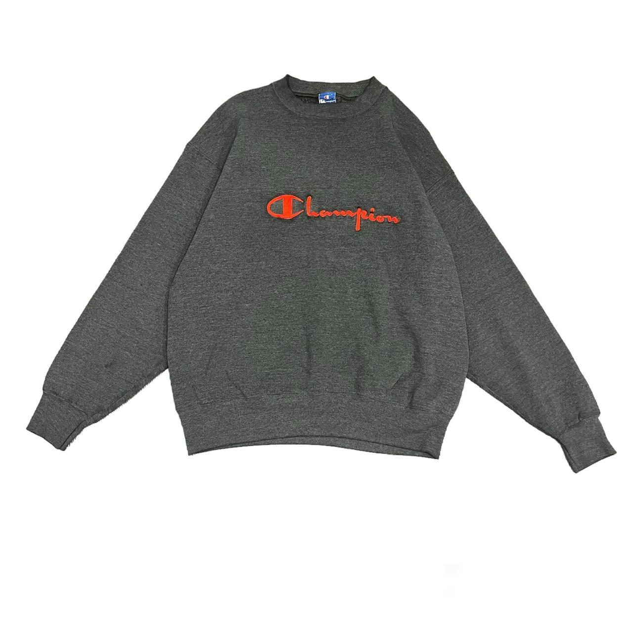 Champion sweater clearance grey mens 80s