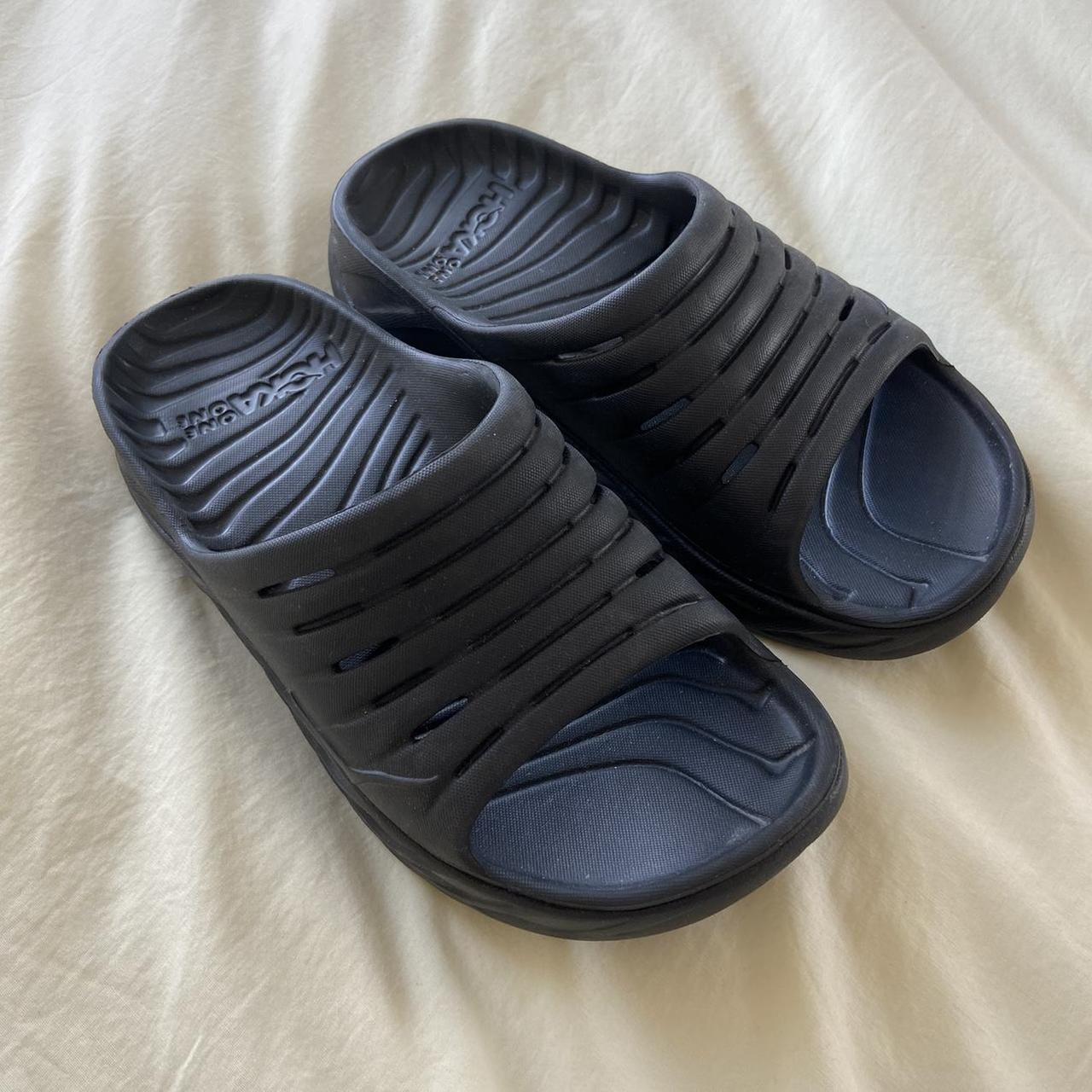 Hoka One One Women's Black Sandals | Depop