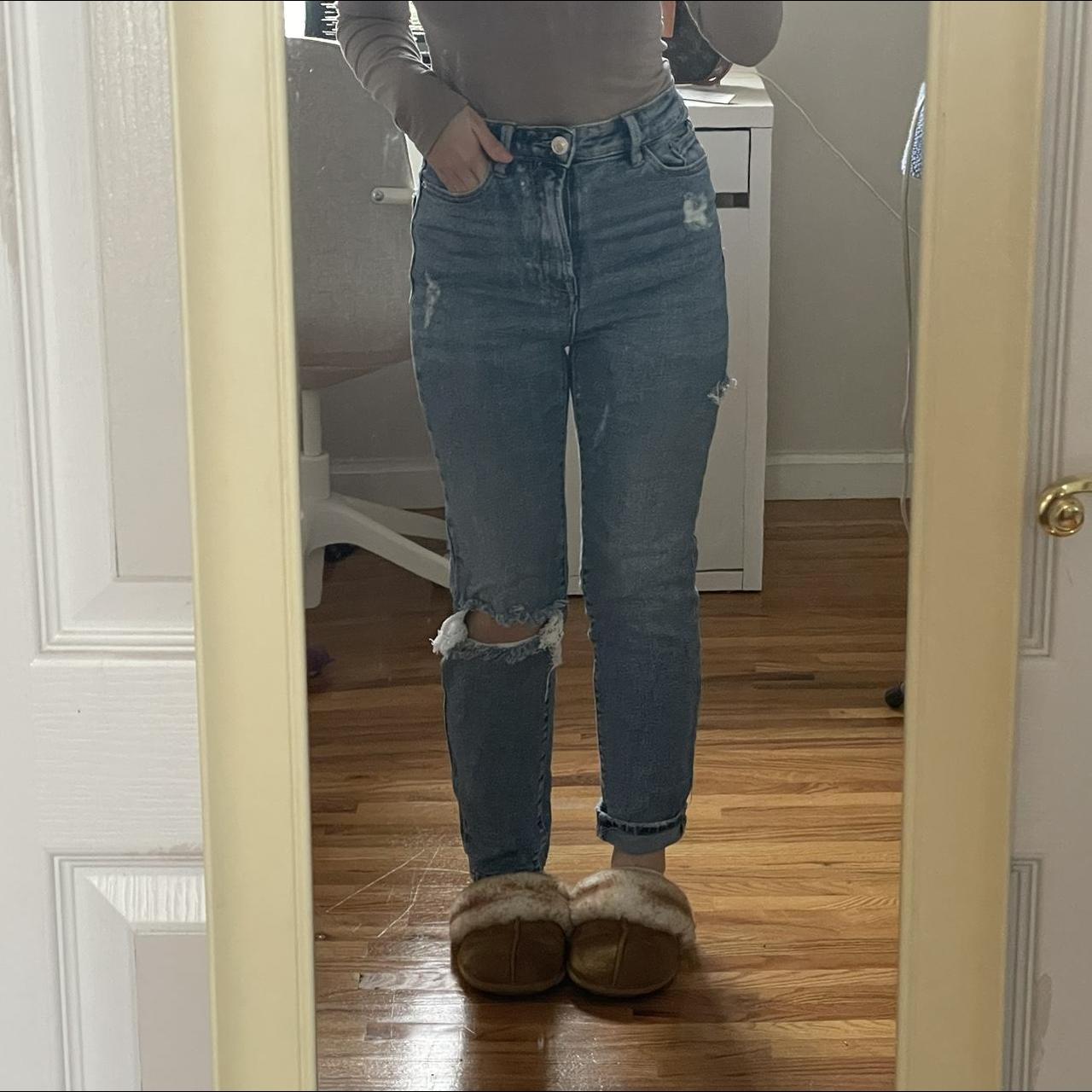 Stradivarius mom sales fit jean