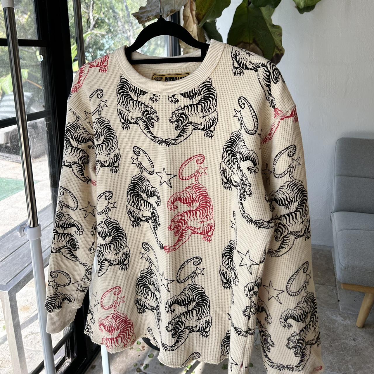 Corteiz Tiger Waffle ロングTシャツ S Corteiz-Tiger-Contrast-Waffle-