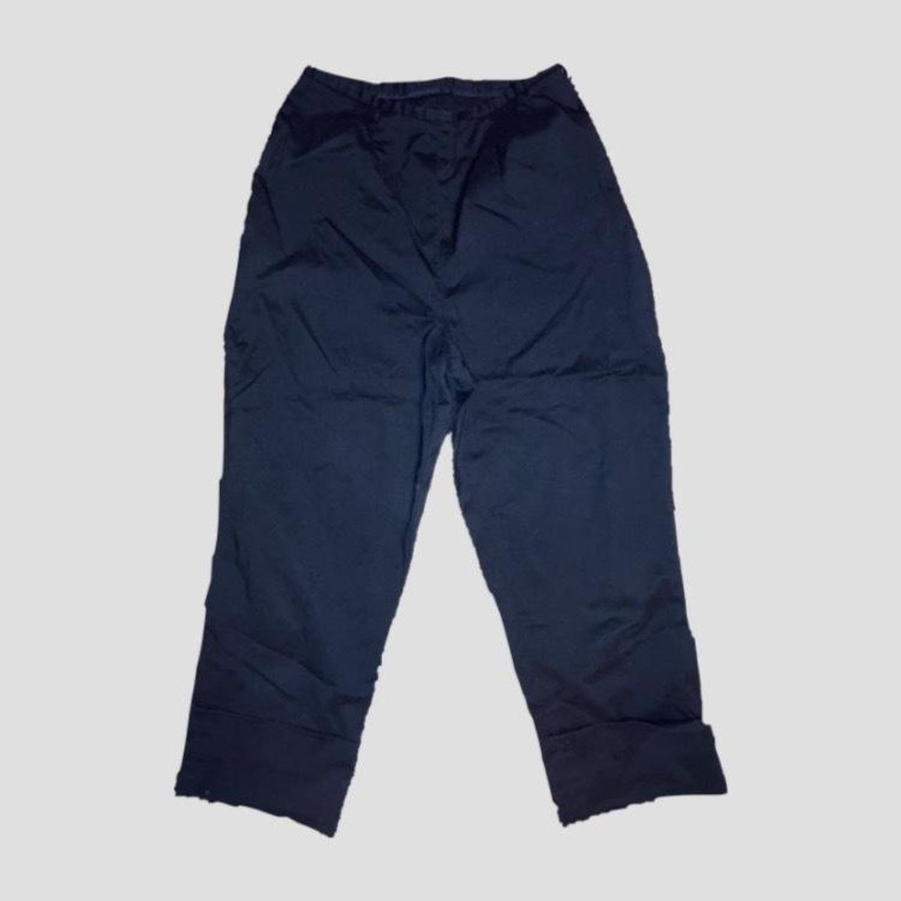 high rise capri dress pants no pockets / super... Depop