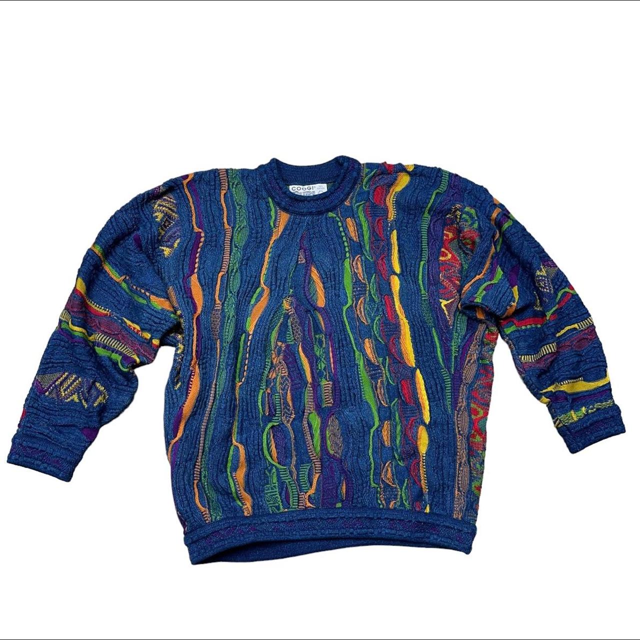 Vintage Coogi Sweater Beautiful colors Size M... - Depop