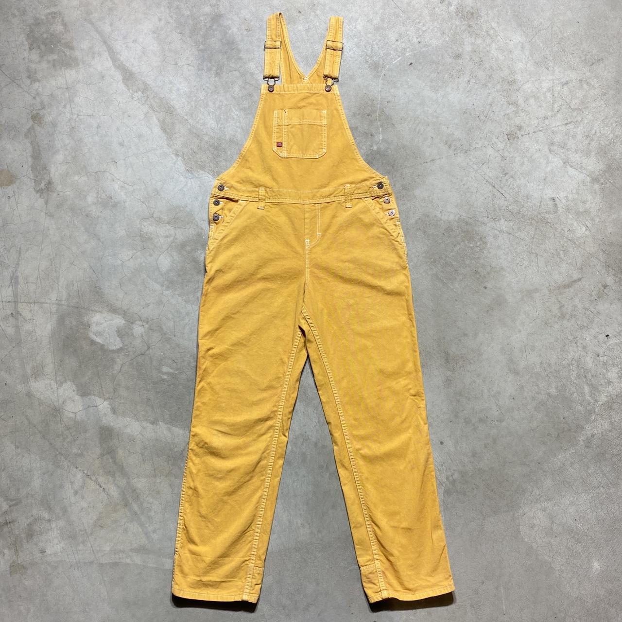 Dickies Men's Yellow Dungareesoveralls Depop