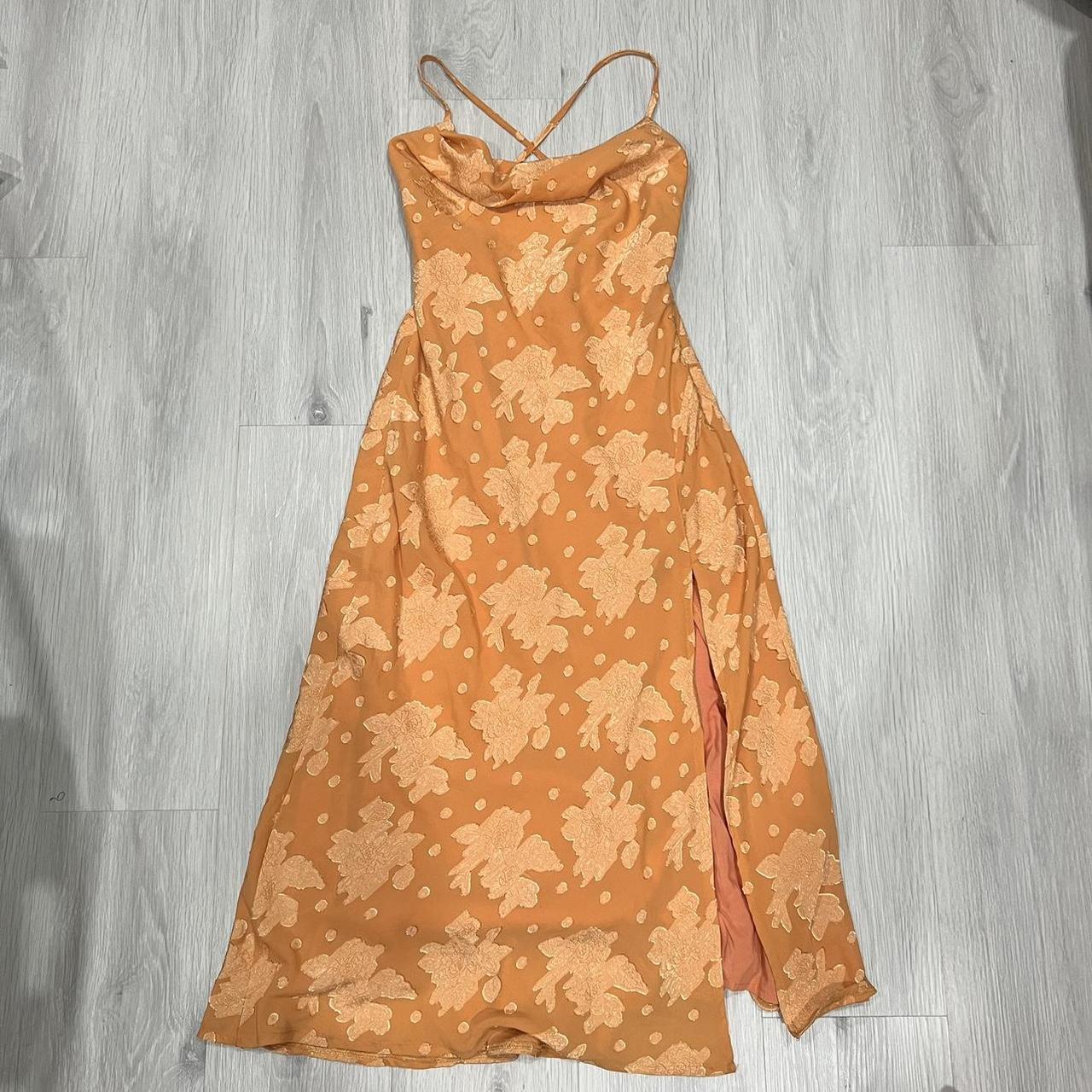 Princess Polly Women's Orange Dress Depop