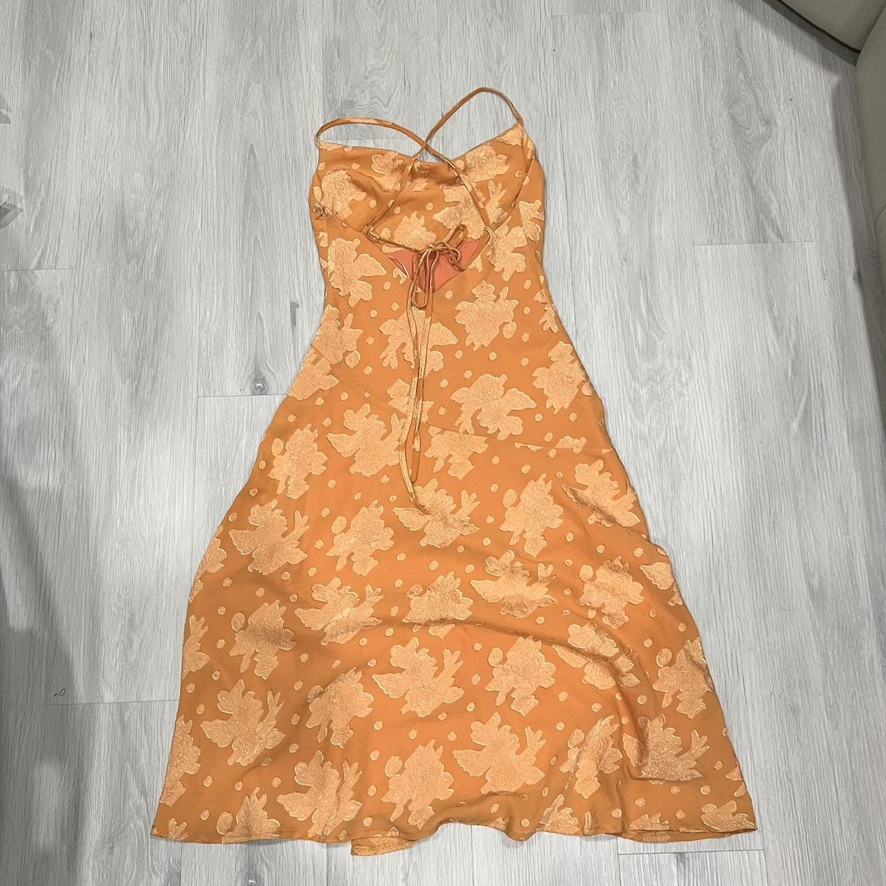 Princess Polly Women's Orange Dress Depop
