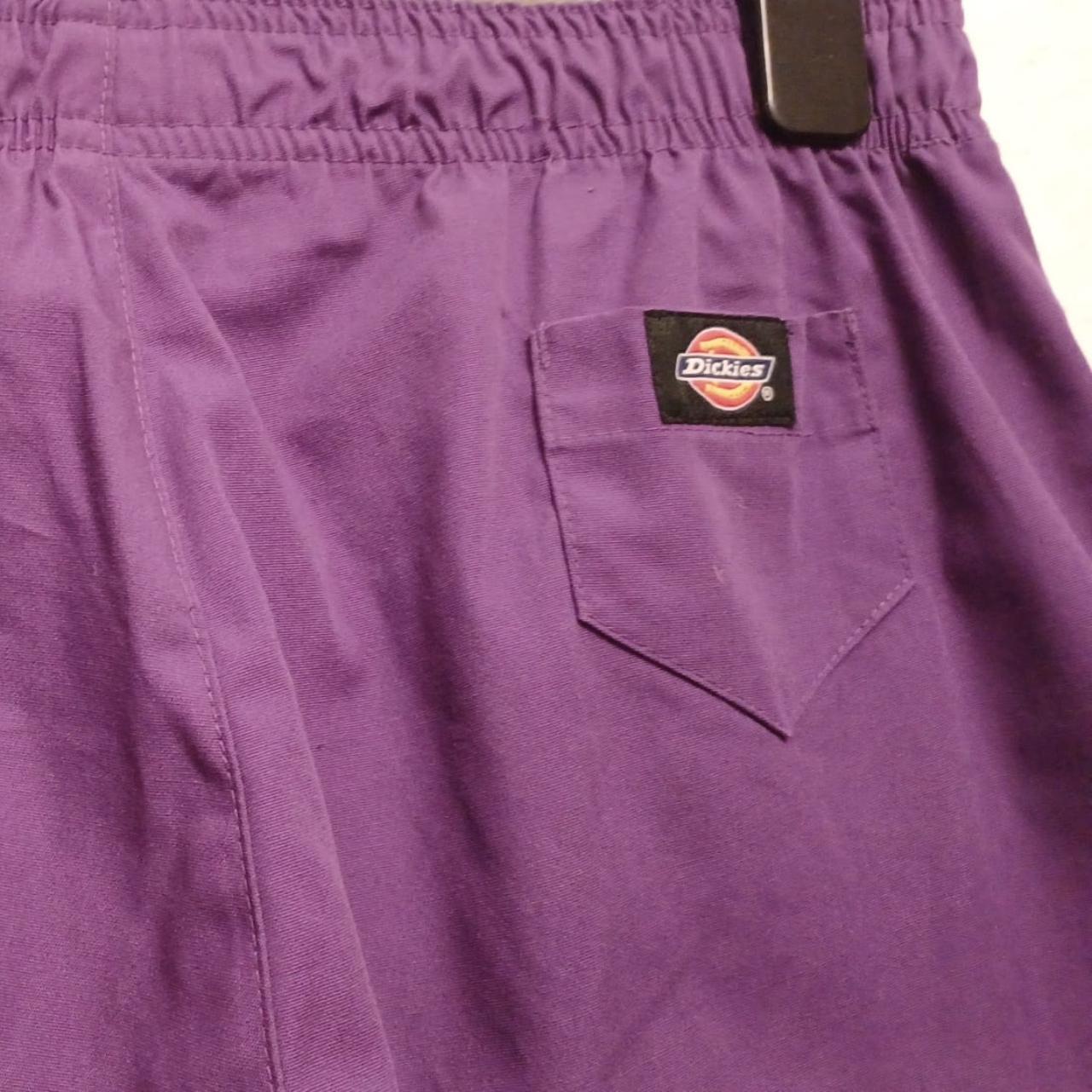 Dickies purple cargo pants elasticated waist. Worn... Depop