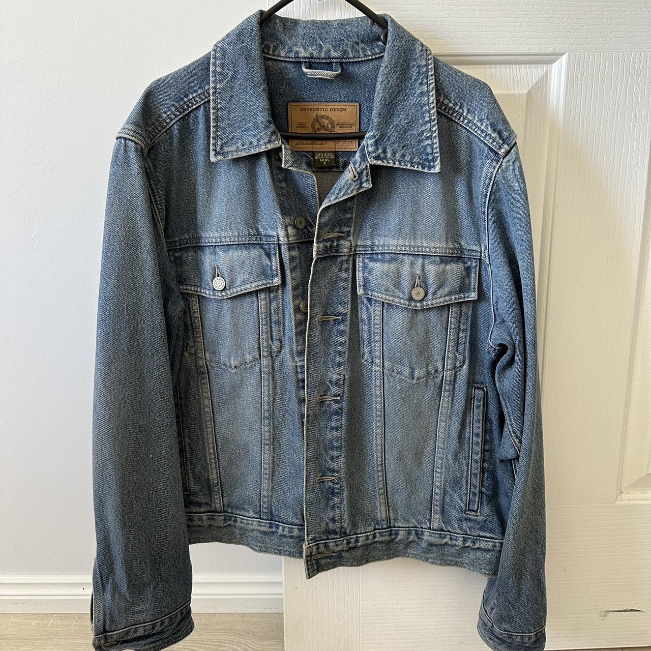 Eddie Bauer Men's Navy Jacket | Depop