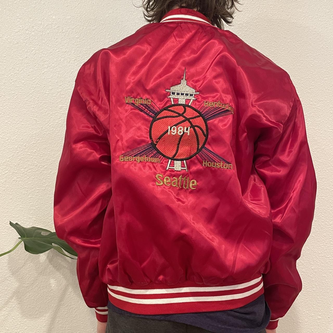 Men’s vintage Y2K basketball varsity jacket. Men... - Depop