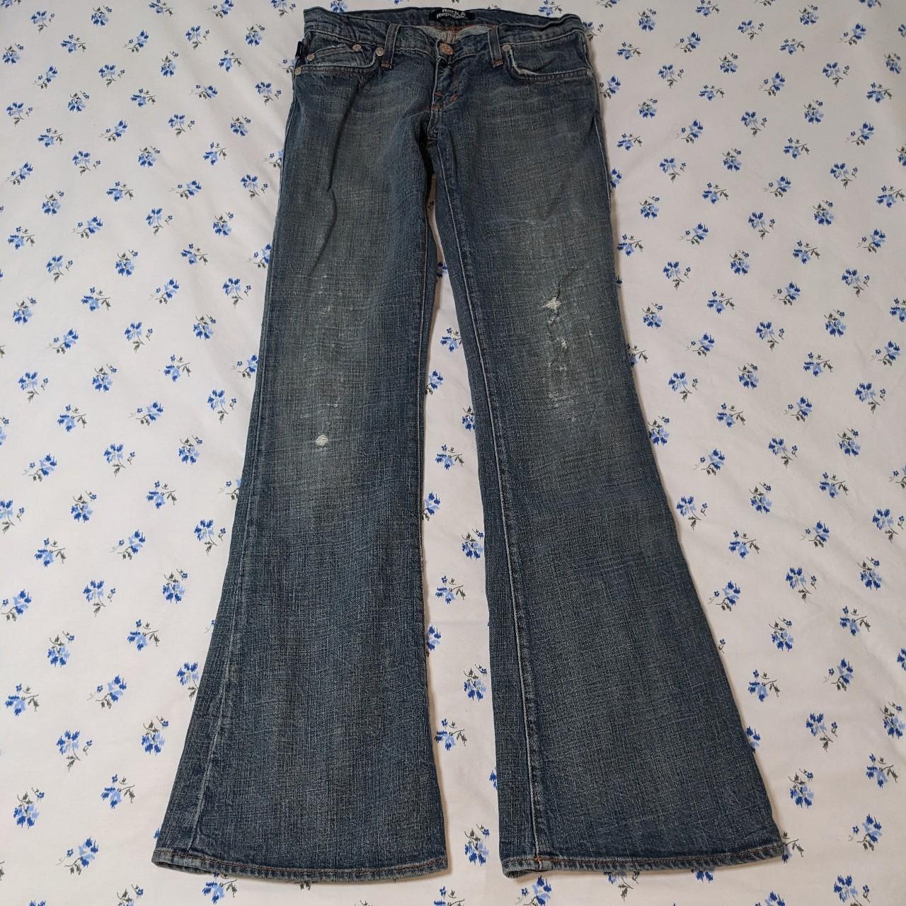 Rock and Republic Women's Blue Jeans | Depop