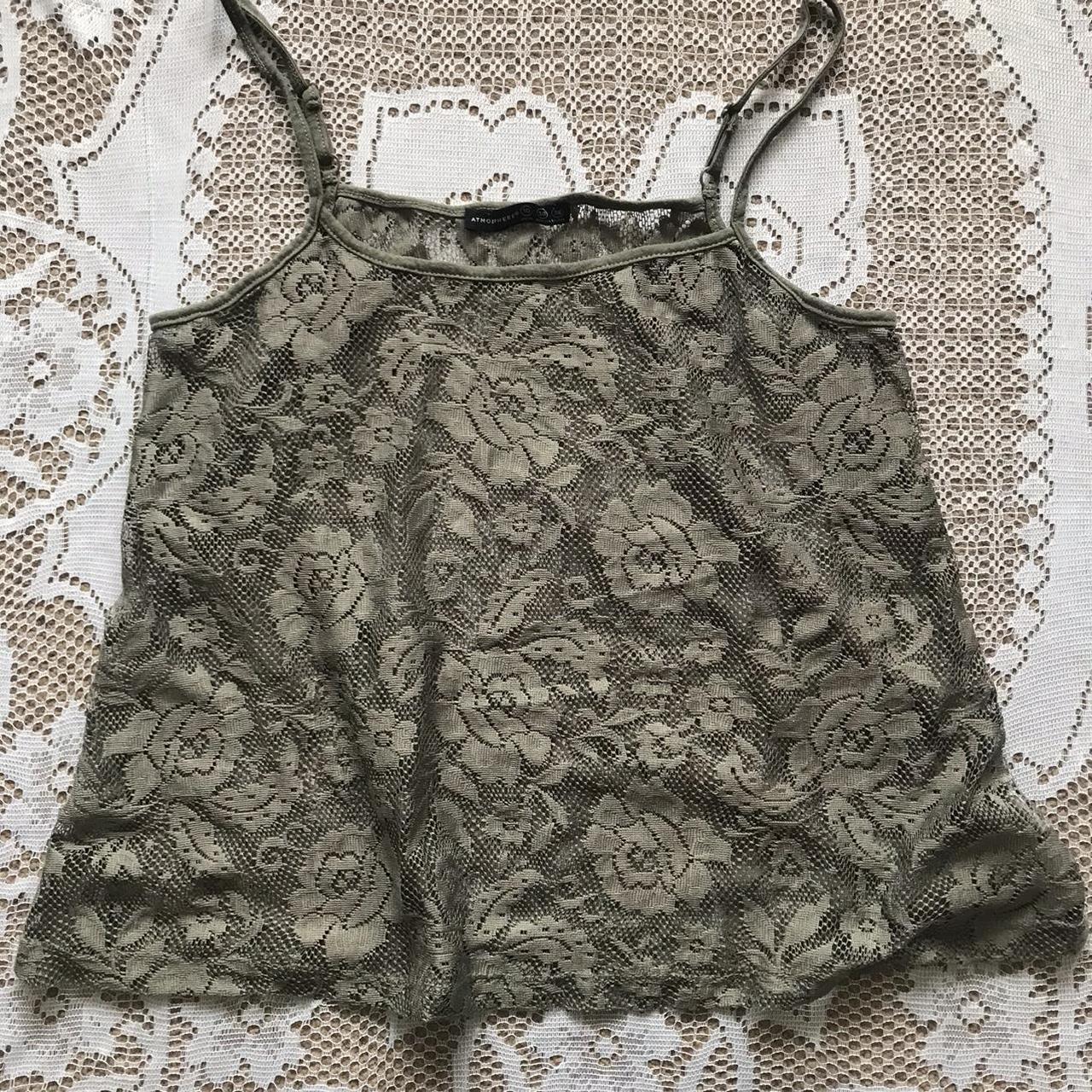 Sheer Floral Lace Vest Size 10 But Defo Seems Depop 6184