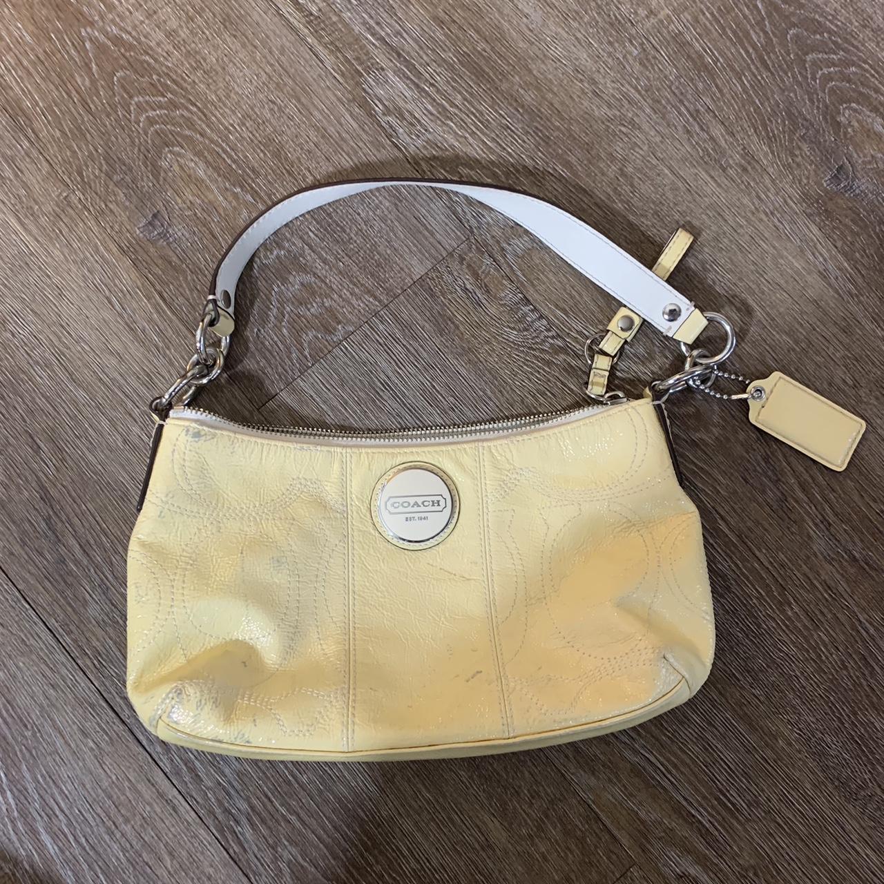 Vintage yellow coach bag Price is firm Depop