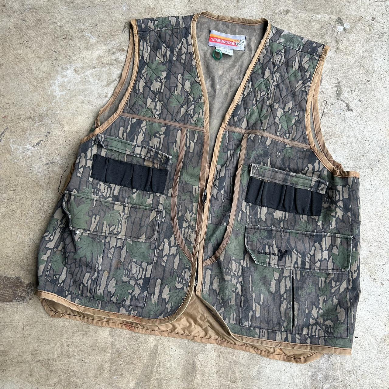 Vintage Winchester camo utility outdoors vest! The... - Depop