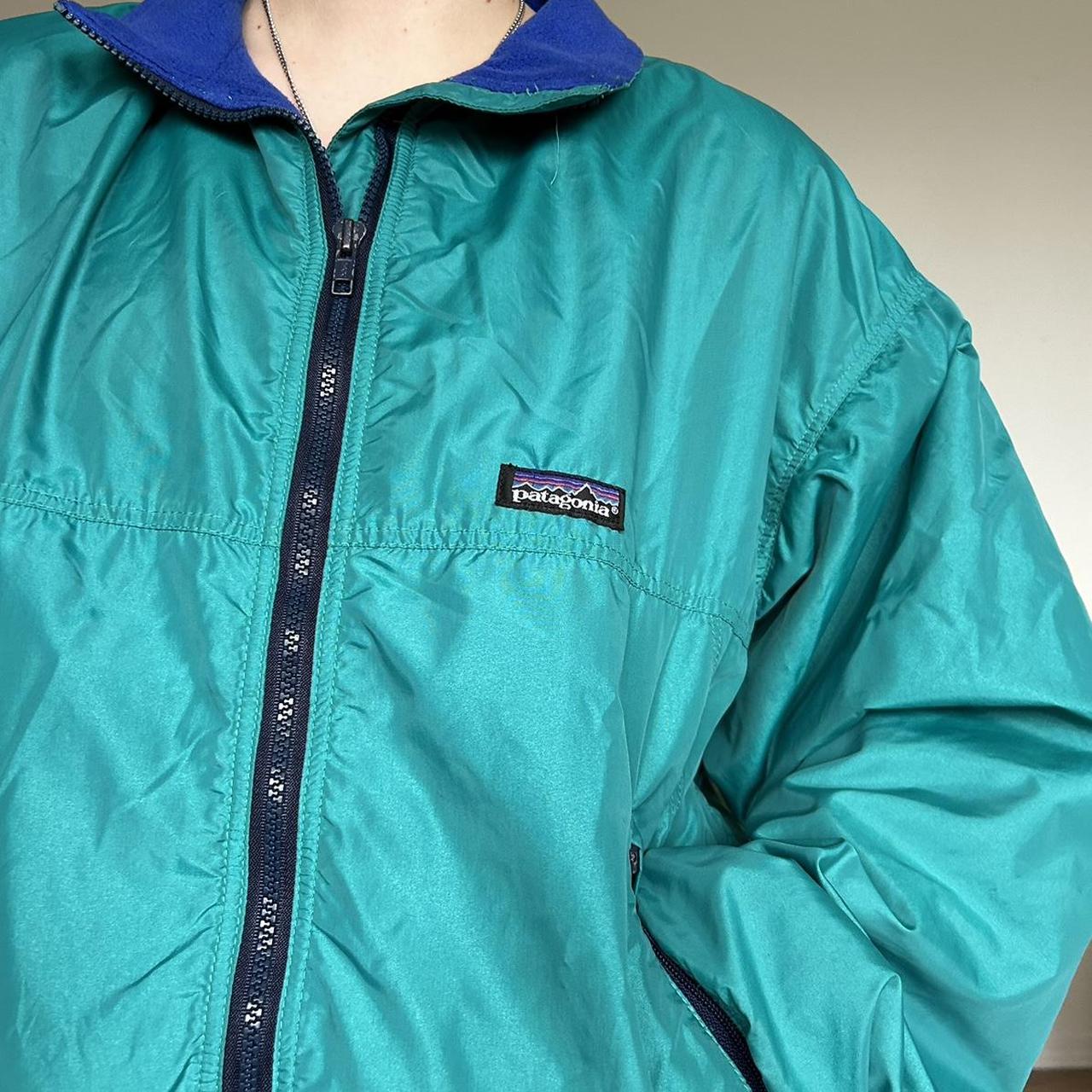 Vintage 90s made in USA Patagonia fleece lined rain - Depop
