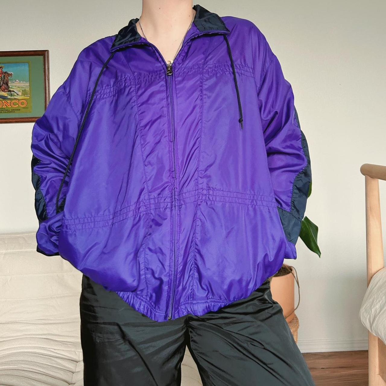 Vintage purple 90s Nike windbreaker. Classic active