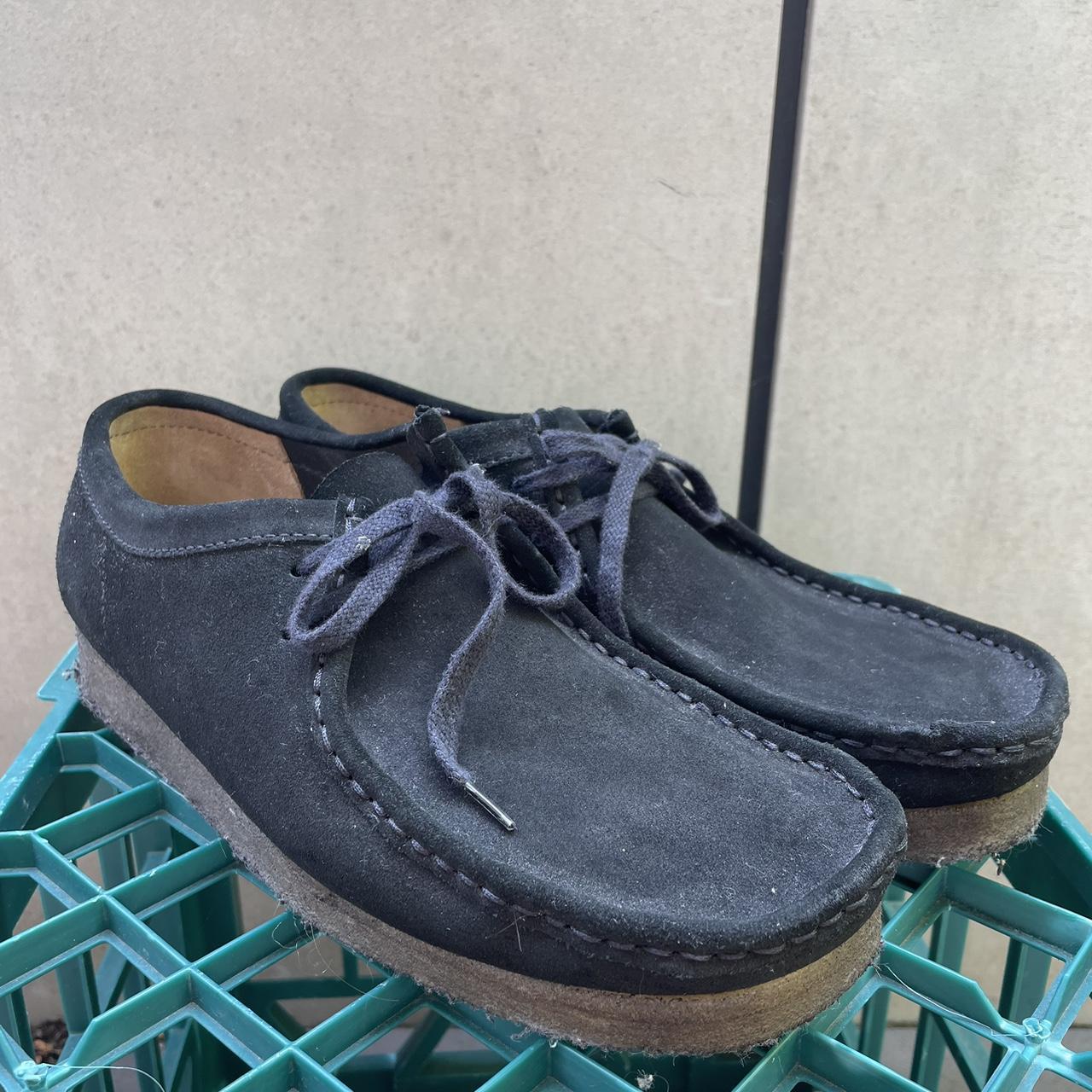Black Clarkes Wallabees. Selling as I don’t really... - Depop