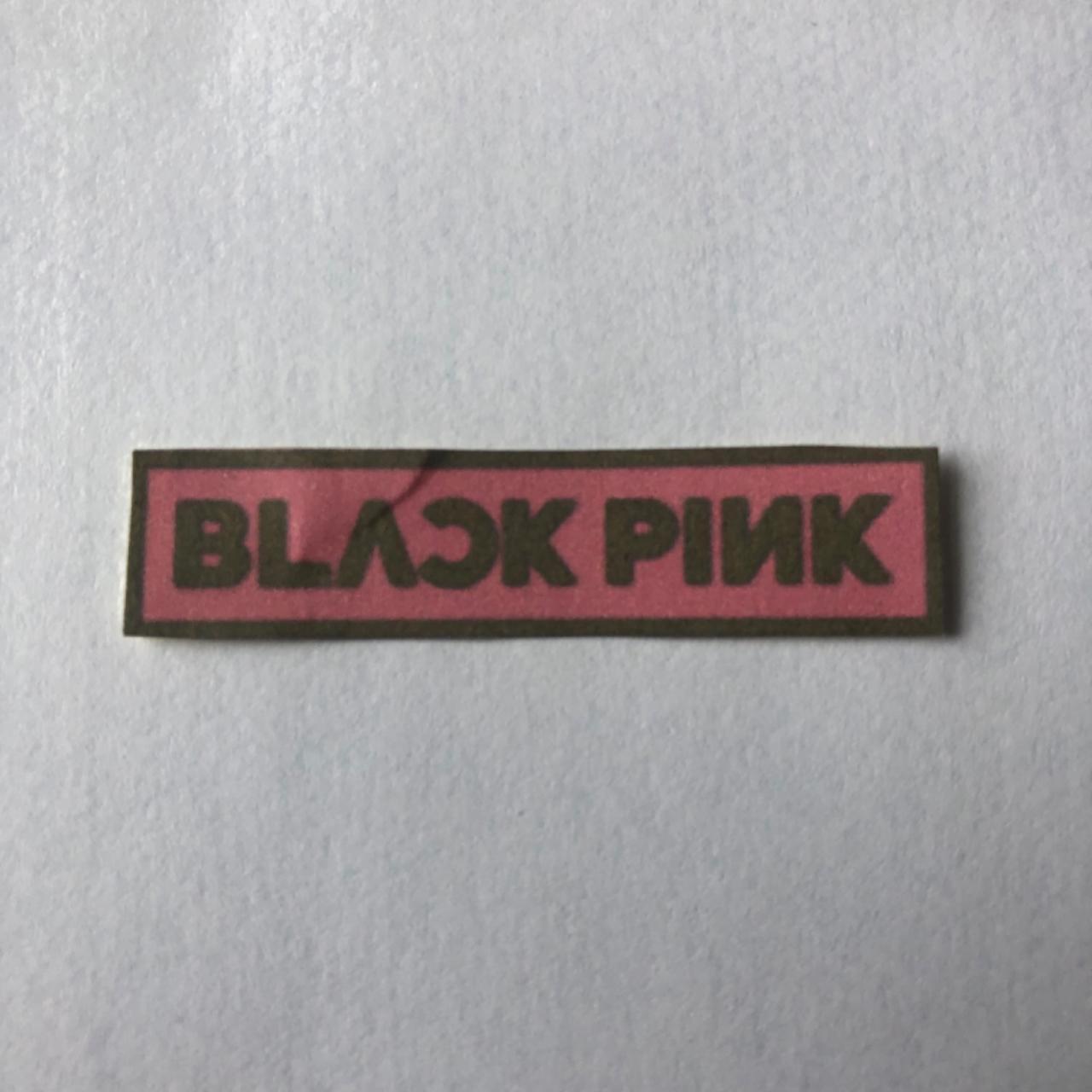 Black pink sticker
