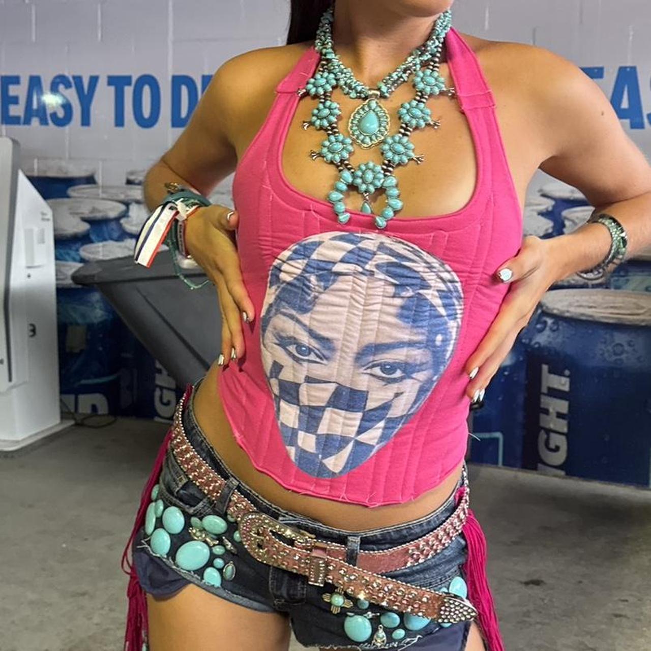 Women's Corset - Pink/Multi - S – Custom made by … - image 6