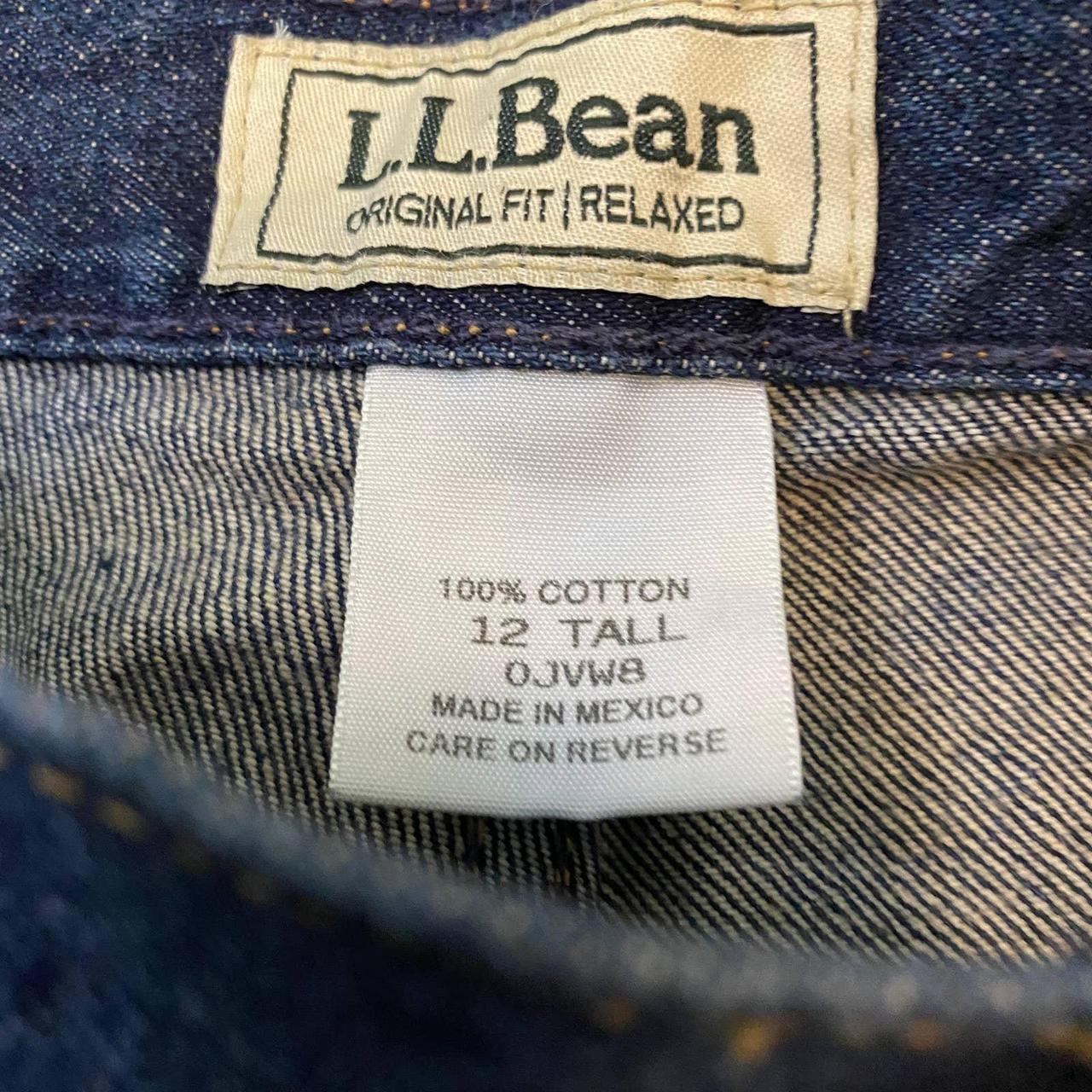 L.L. Bean Jeans Original Fit Relaxed Size 12 Tall... - Depop