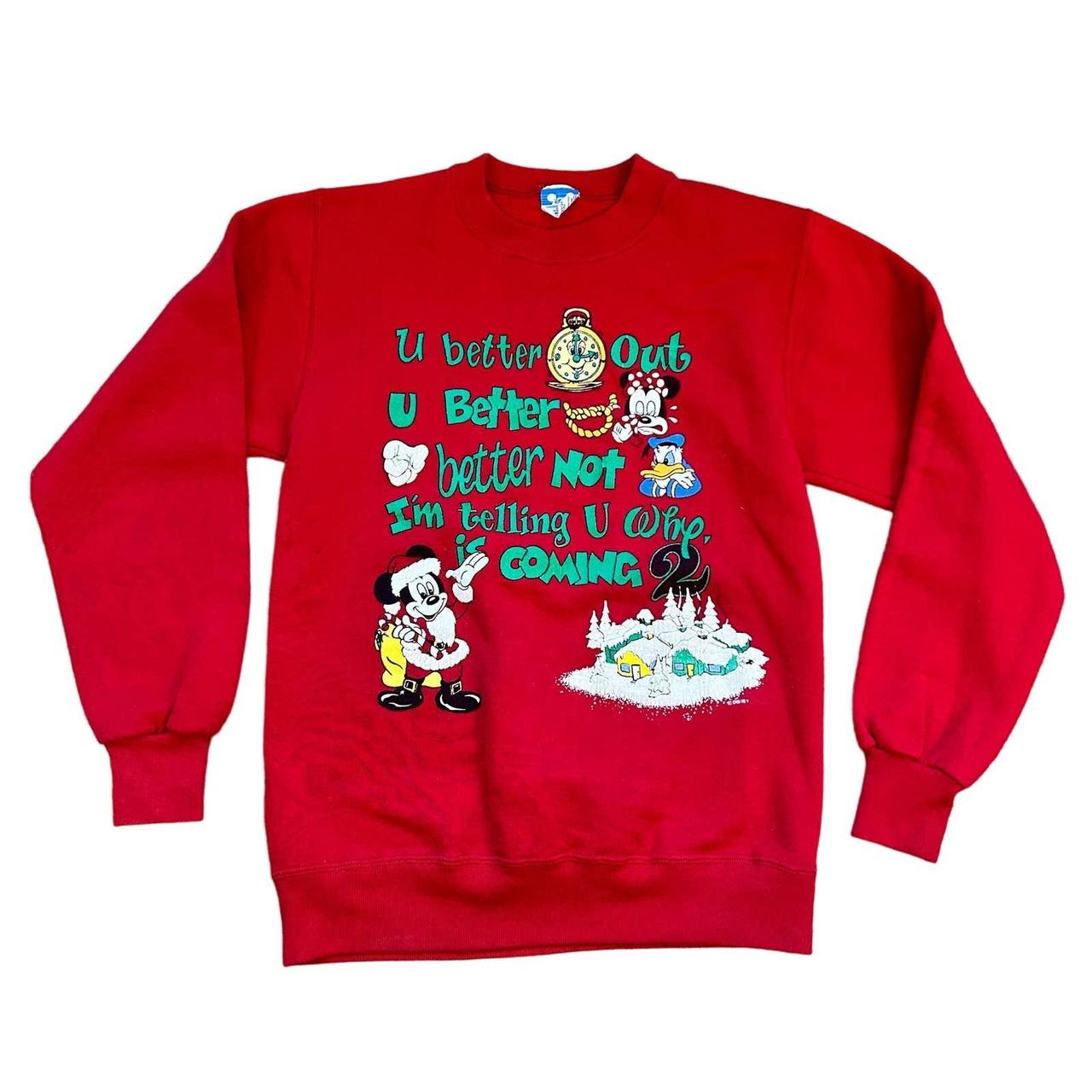 Vintage disney christmas on sale sweater