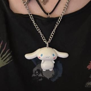 ☁️ Cinnamoroll necklace ☁️ Material : waxed rope - Depop