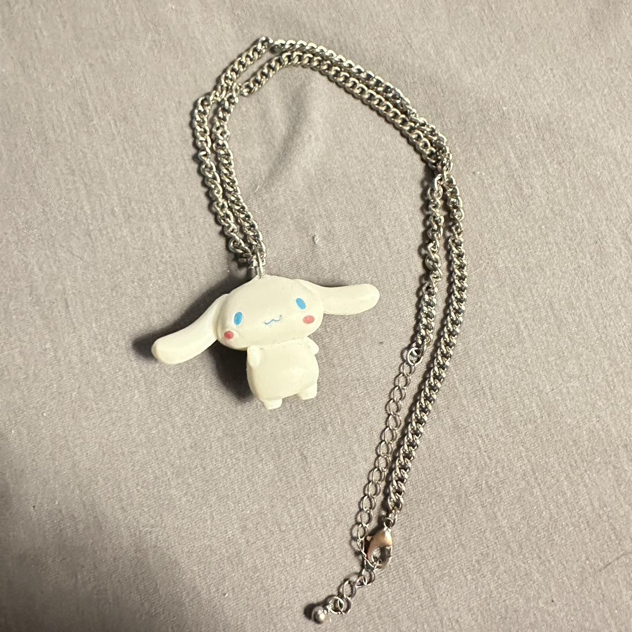 ☁️ Cinnamoroll necklace ☁️ Material : waxed rope - Depop