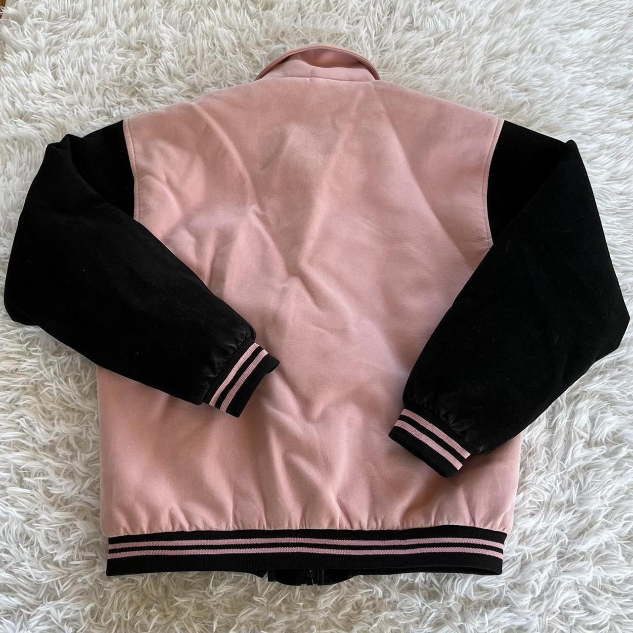 Pink Two-Tone Baseball Varsity Jacket - M ♡ New - Depop