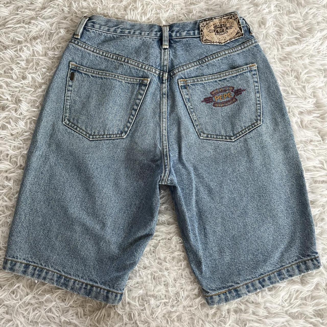 Pepe Jeans Women's Blue Shorts | Depop