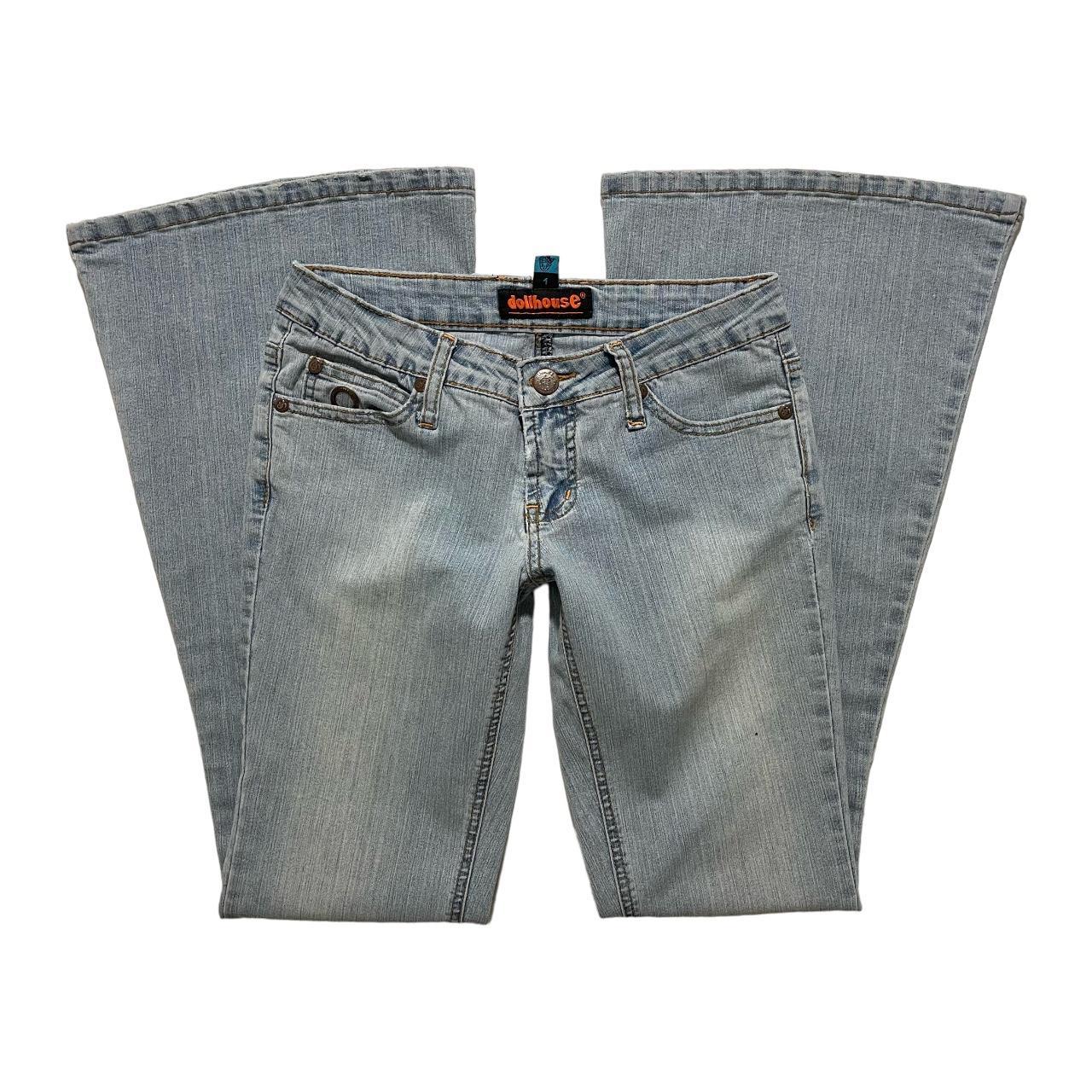 vintage dollhouse jeans early 2000s low rise low... Depop