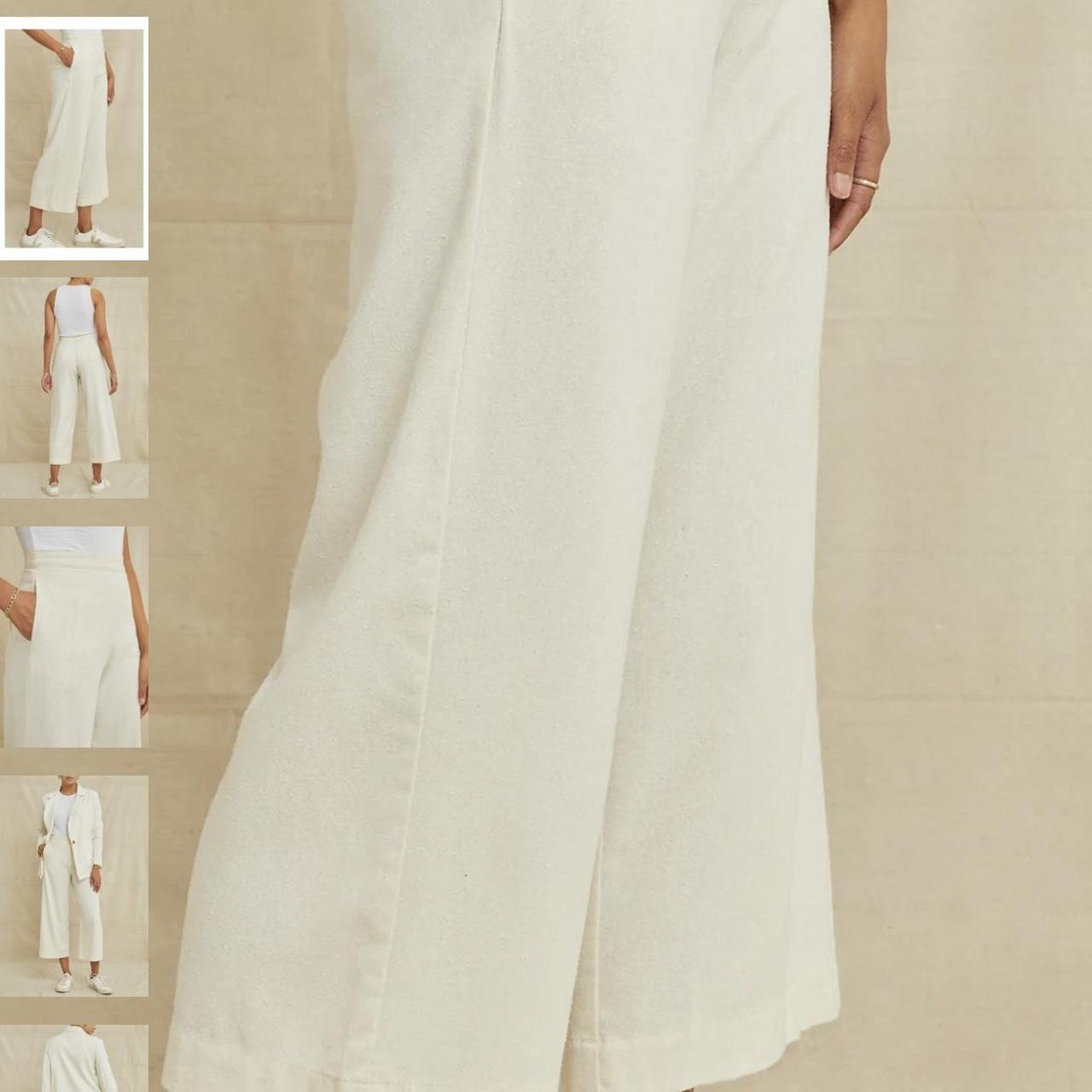 Amour Vert Women's Cream Trousers (3)