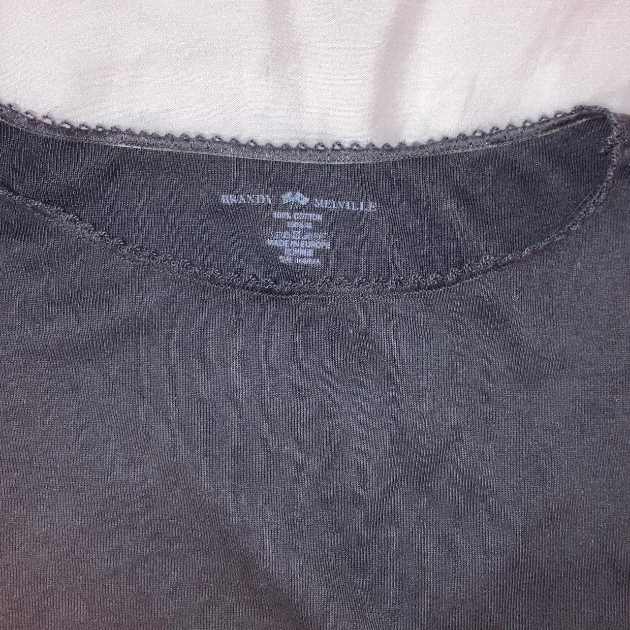 Brandy Melville black boat neck top New without... - Depop