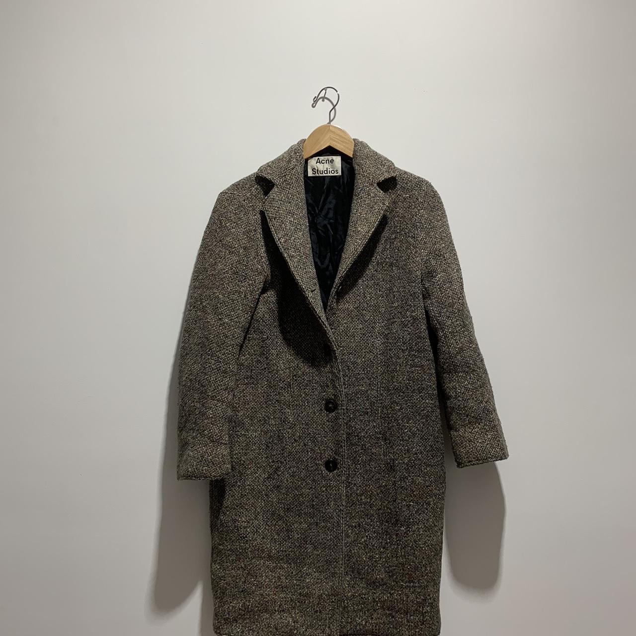 Acne Studios 15AW Tessa Trash Dk ツイード チェスターコート