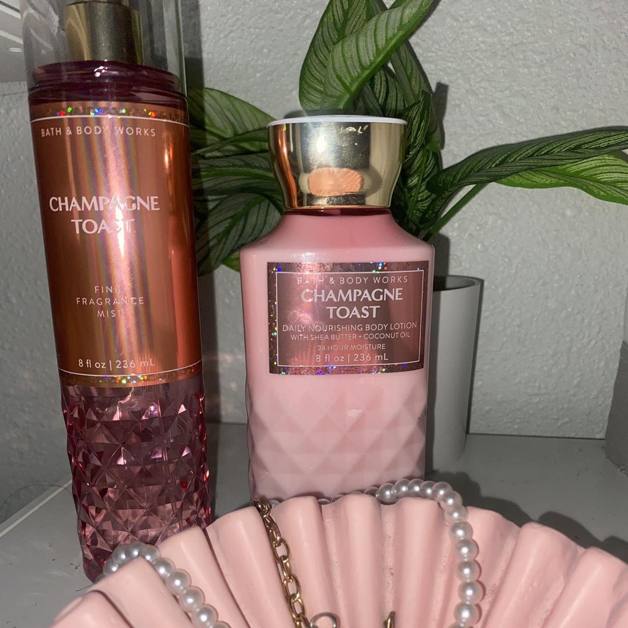 Champagne toast body lotion and fine fragrance mist  - Depop