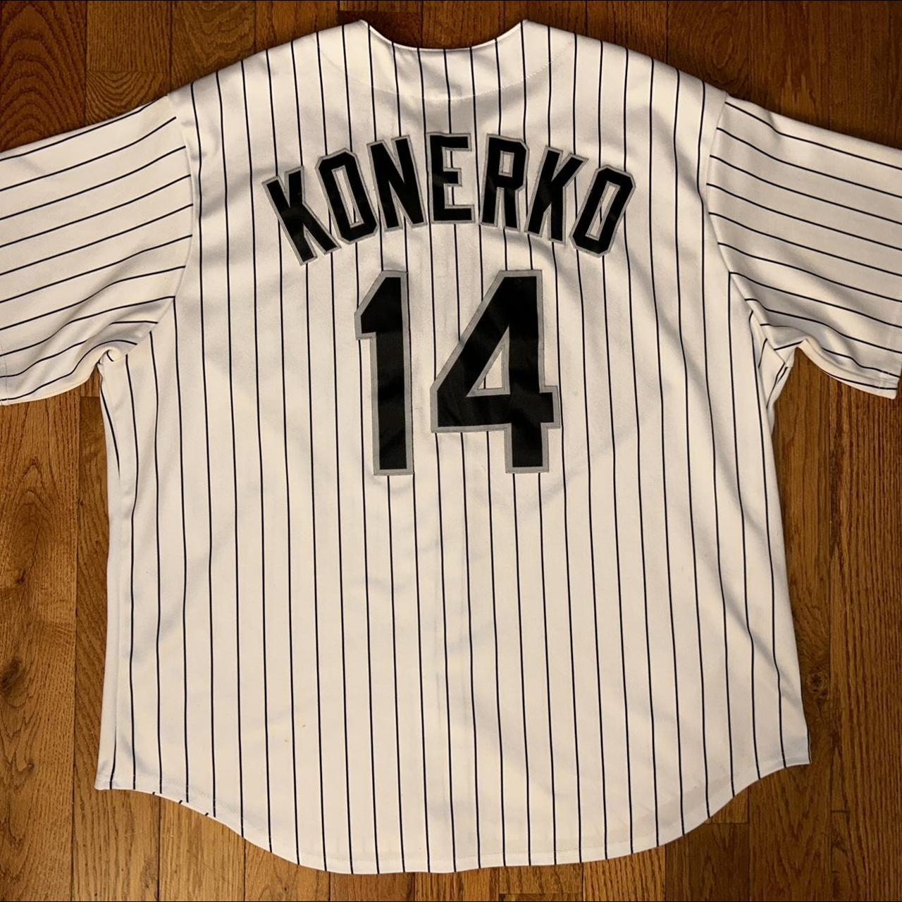 Paul Konerko Chicago White Sox Majestic Pinstripe - Depop