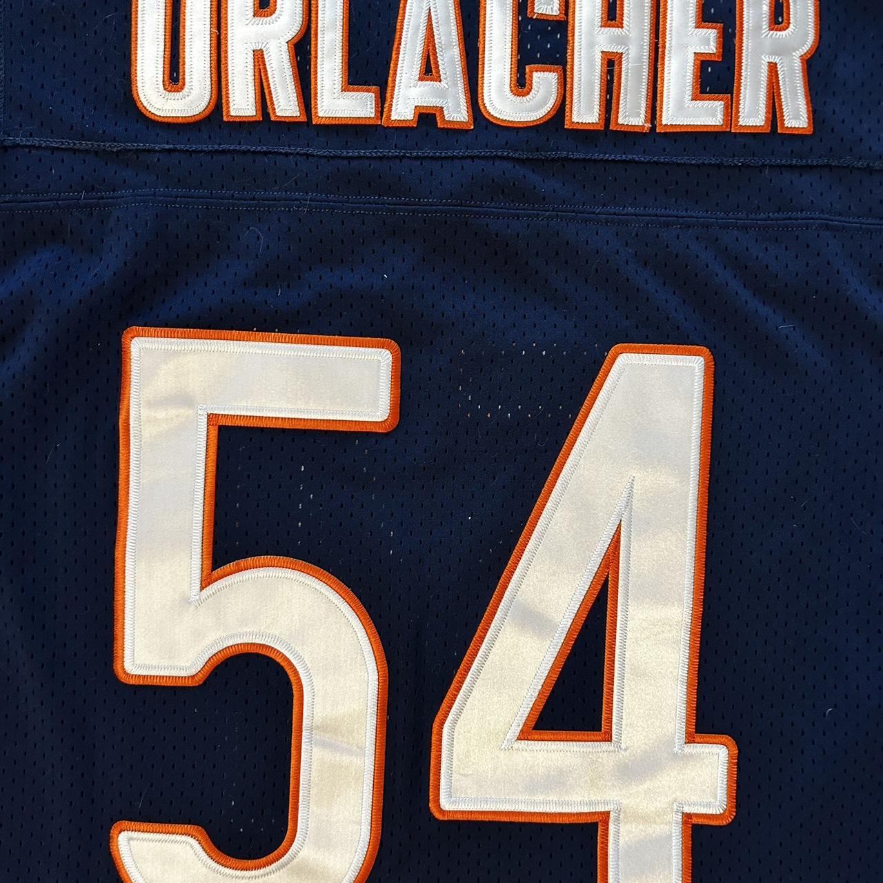 Reebok, Shirts, Vintage Brian Urlacher Chicago Bears Jersey Size 54 Sewn  Captains Patch Nfl