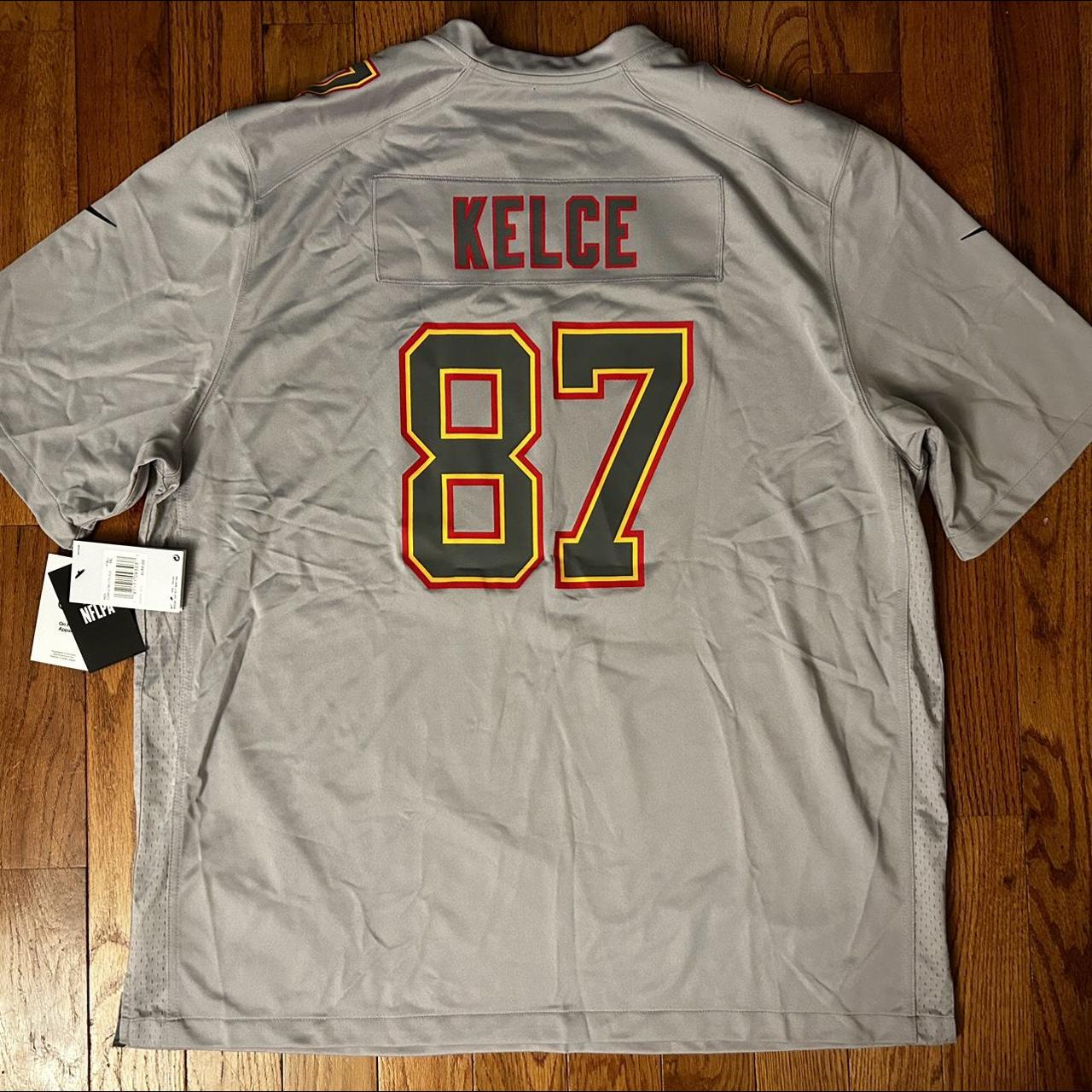 Nike, Shirts, Nike Mens Gray Travis Kelce 87 Kansas City Chiefs Super  Bowl Jersey Size 3xl