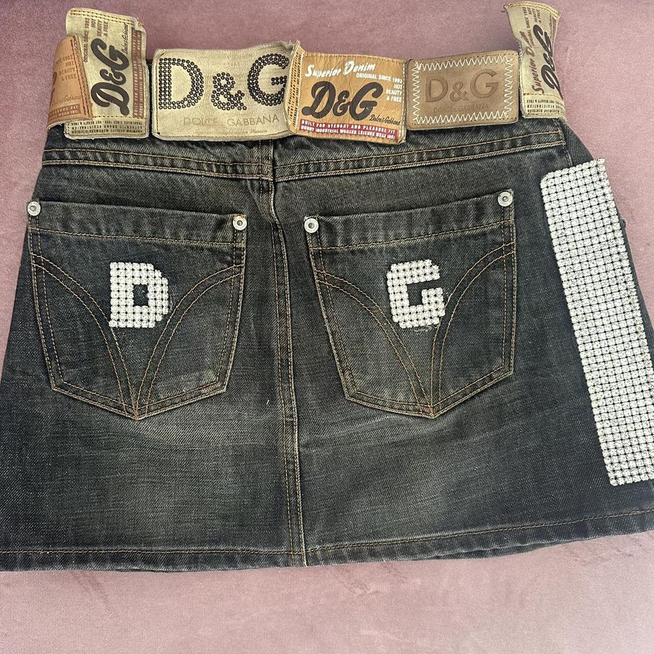 デニム・ジーパン DOLCE&GABBANA DENIM SKIRT Logo denim miniskirt in blue - Dolce Gabbana | Mytheresa