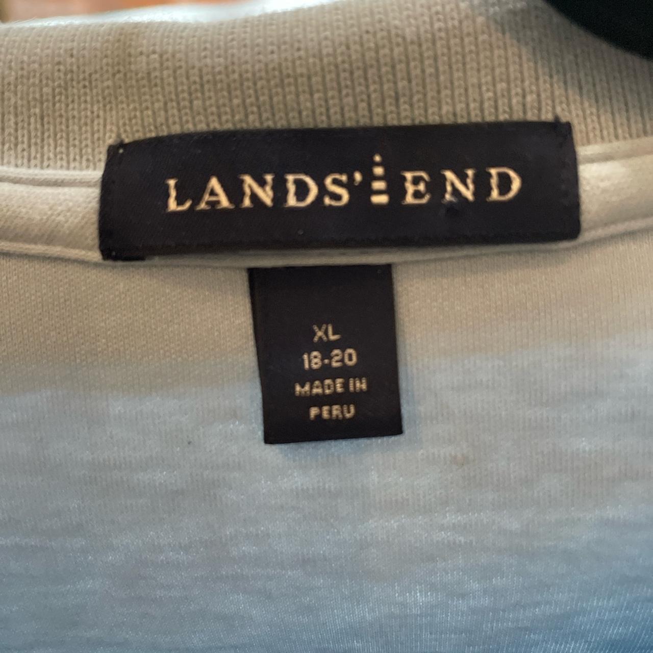 Lands' End Men's Blue Poloshirts Depop