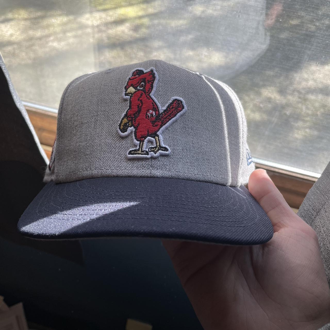 Size 7 St Louis Cardinals fitted hat. Pro Image - Depop