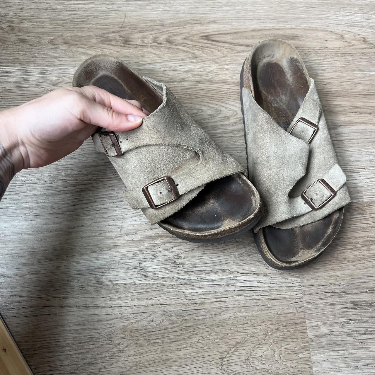 Birkenstocks Sude Sandals Soft Bed Foot... Depop